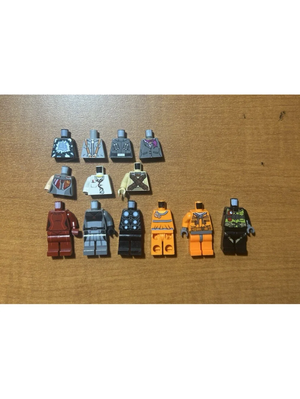 LEGO Minifigure Parts Lot Heads Torsos Legs Mixed Characters